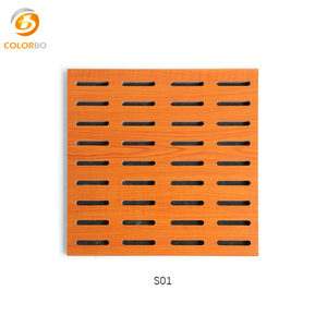 Деревянная акустическая панель отделки стен Звукоизоляционная деревянная акустическая панель